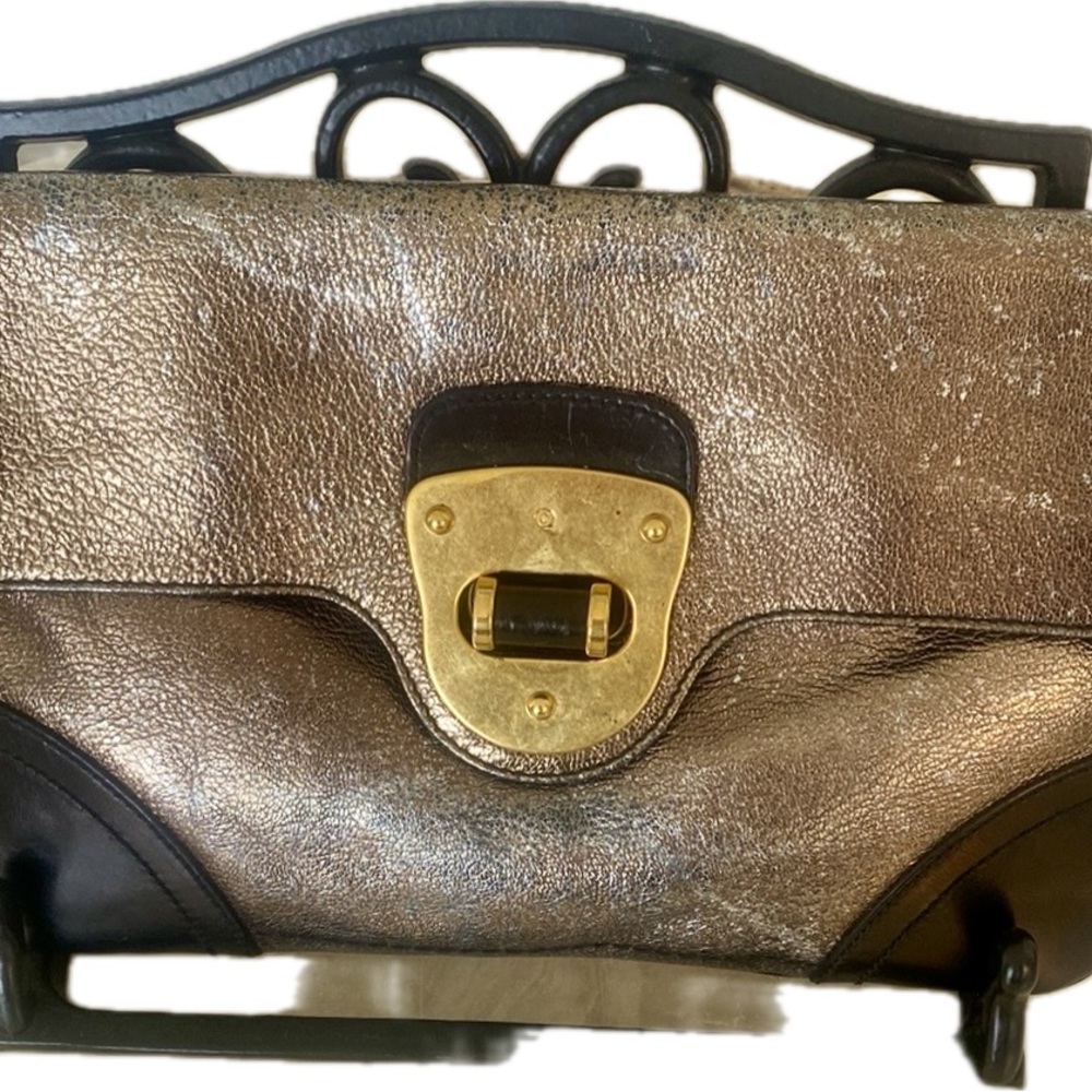 Alexander Mcqueen Multi Colored Large Leather Clu… - image 1